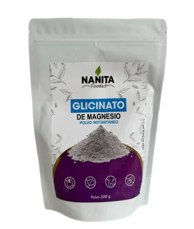 Glicinato De Magnesio 200g Nanita Foods