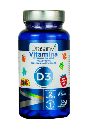 Vitamina D3 Kids 400 UI Drasanvi Tableta Masticable